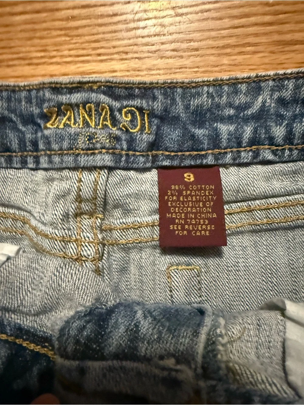 Zana Di 9 bling mini denim skirt